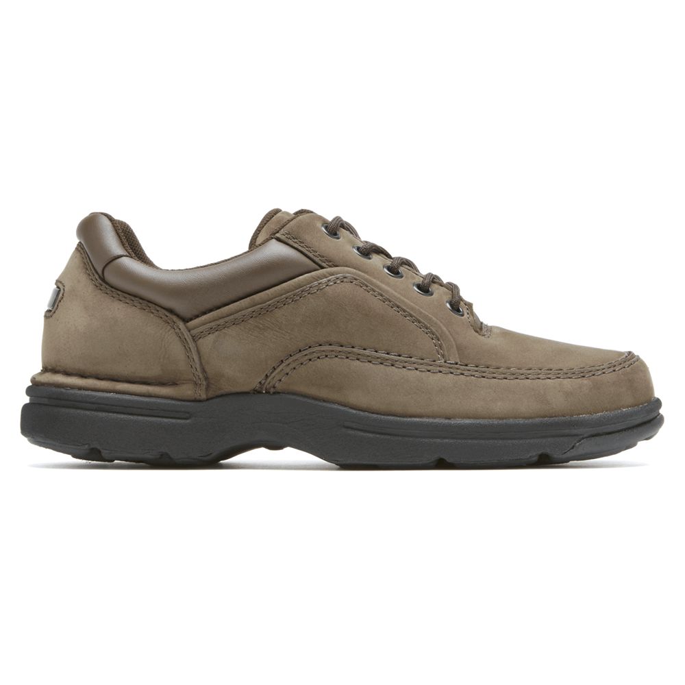 Rockport Ridgefield Eureka - Mens Walking Shoes - Chocolate - NZ (UBA-763820)